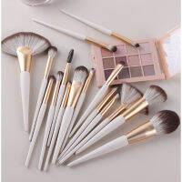 ZOREYA ชุดแปรงแต่งหน้า16ชิ้นแป้งรองพื้นขนตาขนาดใหญ่ Fan SHADOW Make up Brush Beauty cosmetic TOOL: