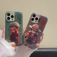 การ์ตูนวันพีชแฟชั่นเคสโทรศัพท์มือถือแฟชั่น Luffys Zoro Lu Ffy สำหรับ iPhone 14 Pro Max กรอบโทรศัพท์กลับยากกันกระแทกสำหรับ iPhone 13 Pro Max Lu Ffy Zo เคสสำหรับ Apple โทรศัพท์12 11เคสห่อหุ้ม