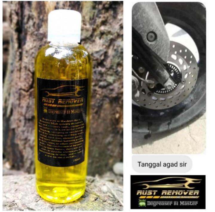 Rust Stain Remover ni Master 250ml quickly dissolves rust and