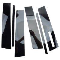 6Pcs/Set PC Door Pillar Post Cover Trim Decal Fit for Ford Explorer Sport Trac 2007 2008 2009 2010 Glossy Black