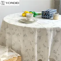 Lilac Flower Jacquard Tablecloth Rural Style Table Cloth Dining Table Cover Embroidered Background Cloth Mantel Mesa Nappe