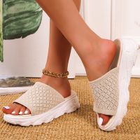 ☞ Women Sandals Wedge Shoe Open Toe 2023 Summer High Heel Outdoor Beach Slippers Chaussure