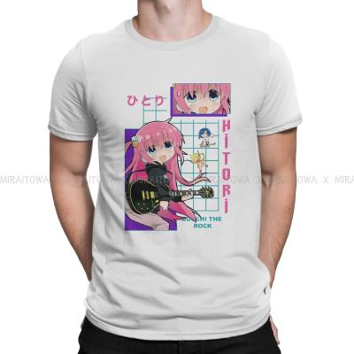 Kawaii Round Collar Tshirt Bocchi The Rock Gotou Hitori Anime Fabric Classic T Shirt ManS Tops Individuality Big Sale
