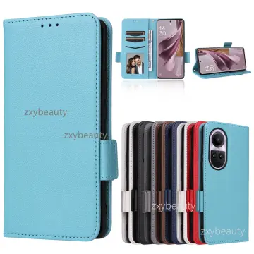 Cheap KEYSION Luxury Leather Case for OPPO Reno 10 Pro 5G Soft