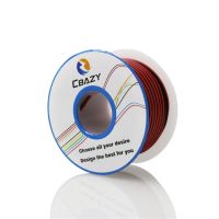 Cbazy 18awg 2pin สีแดงสายสีดำ Hardwire 18ga Hook สายสายเคเบิล2สาย300V 6เมตร/19.6ft