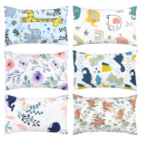 Cartoon Raninbow Pillow 28x45cm Kids Cotton Pillowcase Rectangle Toddler Pillow Portable Headrest Bedding Sleeping Cushion