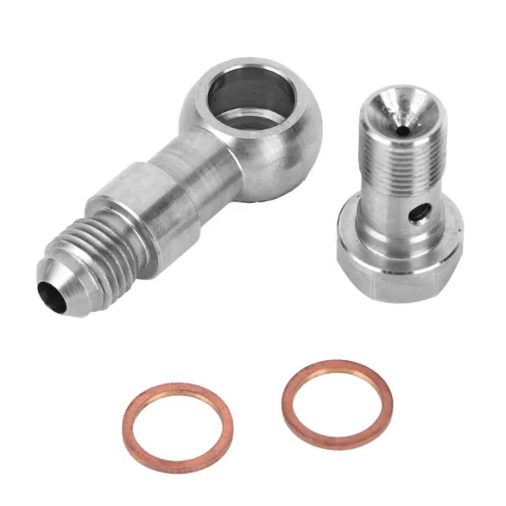 M11x1.0 To 4AN Turbo Oil Feed Banjo Bolt Kit 1.0Mm Restrictor Mild