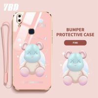 เคสโทรศัพท์ YBD สำหรับ Vivo V11 Pro V9 Y85 Y97เยาวชน V11i Vivo 1804 1726 1727ไล่ระดับสีนิ่มโปร่งใสหมีรุนแรงการ์ตูนเคสโทรศัพท์กันกระแทกพร้อมเลนส์คลุมทั้งหมดกรอบป้องกันกล้อง