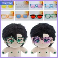 MUMU ของขวัญสำหรับเด็กผู้หญิง สำหรับ1/31/4 BJD อุปกรณ์เสริมเสริม แว่นตากรอบน่ารัก สำหรับตุ๊กตา15ซม./20ซม. เสื้อผ้าแว่นตา แว่นตาตุ๊กตาผ้าพลัฌ