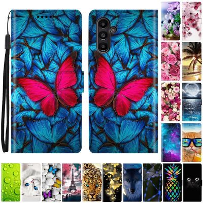 For Coque Samsung Galaxy A14 Case Leather Wallet Flip Case For Samsung A14 5G GalaxyA14 A 14 Phone Cases Fundas Etui Shell Phone Cases