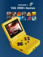 POWKIDDY V90 Retro Flip Handheld Game Player 3.0 Inch IPS Handheld Console 3000 Classic Games Pocket Mini Video Gameboy Player