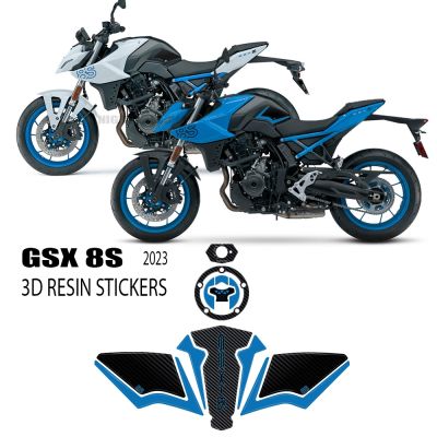 ┇ For SUZUKI GSX-8S GSX8S GSX 8S 2023 motorcycle accessories 3D Epoxy Resin Sticker protection decal stickers