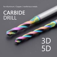 Carbide Drill Bits  5xD 3xD Hard Metal Drills Tungsten Steel Twist Drill Bit For Aluminum Copper 1-20mm CNC Lathe Drilling Tools Drills Drivers