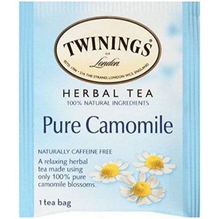 ชา-twinings-herbal-tea-pure-camomile-caffeine-free-20tea-bags-นำเข้าจากอเมริกา