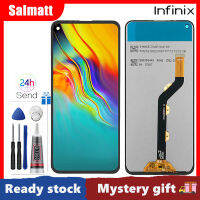 Salmatt จอ LCD แบบดั้งเดิมสำหรับ Infinix หน้าจอ9 Hot 9 Pro X655/Hot 9 Play X680จอแสดงผล LCD แบบสัมผัสหน้าจอดิจิตอลแทนการประกอบสำหรับ Infinix X655 9 Pro X655F หน้าจอ X680 9 Play สุดฮอต