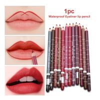 1Pcs Colorful Lip Liner Pencil Waterproof Long Lasting Lipstick Professional Multi functional Lipliner Pen Makeup Cosmetic Tool