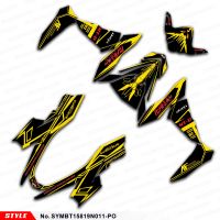 ✻ Aftermarket Motorcycle Stickers Vinyl Decals Vehicle Vinyl Wrap Kit for SYM DRG BT 158 2019 2020 Style No.SYMBT15819N011-PO