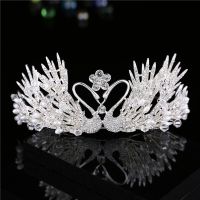 【Ready Stock Women Luxury Jewelry Exquisite Glitter Crystal Love Heart Crown Hair Accessories