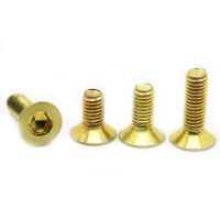 DIN7991 M3 M4 M5 M6 M8 Brass Flat Hex Hexagon Socket Countersunk Head Screws Bolts