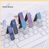 YOUTH BEAUTY 2pcs นักเรียน ครูผู้สอน เครื่องเขียน ทิวทัศน์ธรรมชาติ คลิปหน้า ที่คั่นแม่เหล็ก เครื่องหมายหน้า บุ๊คมาร์ค แม่เหล็ก