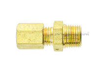 ข้อต่อตาไก่ทองเหลือง (เกลียวนอก x เสียบสาย) ขนาด 1/8  1/4  3/8  1/2  Brass, Ferrule Compression Fitting (Male x Tube)