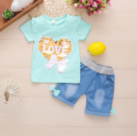 BibiCola Summer Baby Girls Clothes Sets Toddler Cotton Flowers Tops +Shorts Pants 2pcs Clothing For Baby Girls Tracksuits Sets