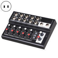 Sound Mixer Professional Reverberation Effect Metal Shell 10 Channels Mini Mixer for Outdoor Practical Microphone Mixer