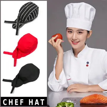 Chef Hat Hats Cooking Catering Kids Cap Men Accessories Caps Adjustable  Unisex Uniform Turban Restaurant Black Chefs