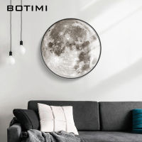 Moon 30 40 60 80 90CM Wall Lamp Home Deco Wall Sconce Designer Indoor Decoration Bedroom Dimmable Bedside Dressing Room Lighting