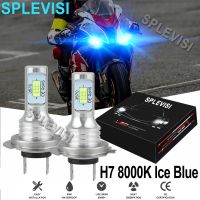 2X70w รถจักรยานยนต์สีฟ้าน้ำแข็ง8000K ไฟหน้า H7 LED ชุดสำหรับ BMW S1000xr S1000rr 2009 2010 2011 2012 2013 2014 2015 2016 2018 2017