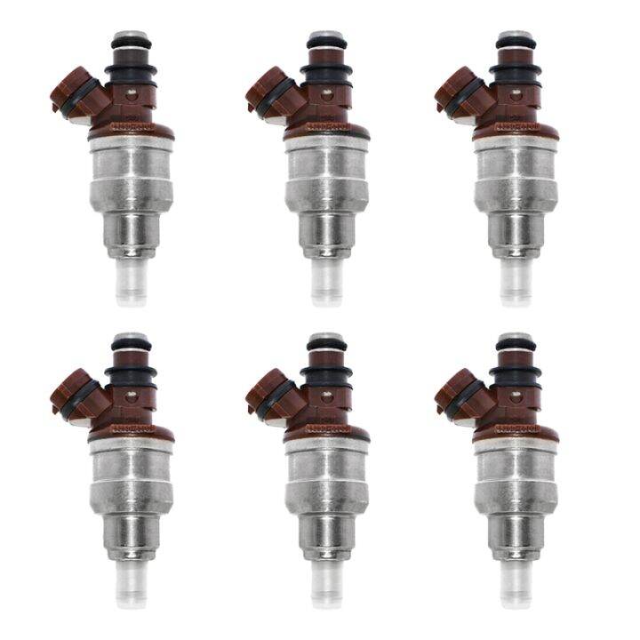 set-6-fuel-injectors-car-fuel-injectors-for-1989-1995-toyota-4runner-pickup-t100-3vze-3-0l-v6-23250-65020-23209-65020