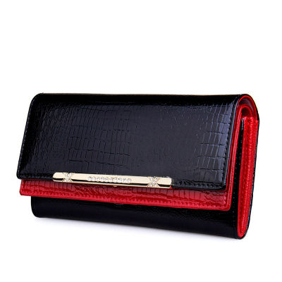 TOP☆KEVIN YUN Luxury Women Wallet Patent Leather Lady Fashion Clutch Purse