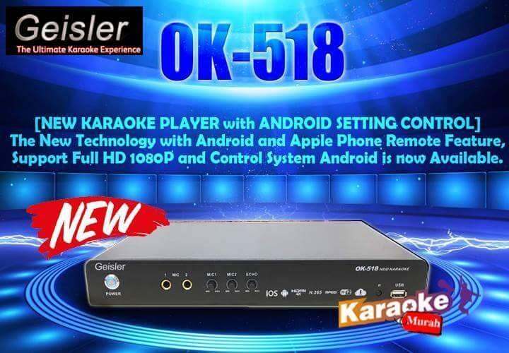 PLAYER KARAOKE WIFI FULLHD GEISLER ok 518 Lazada Indonesia