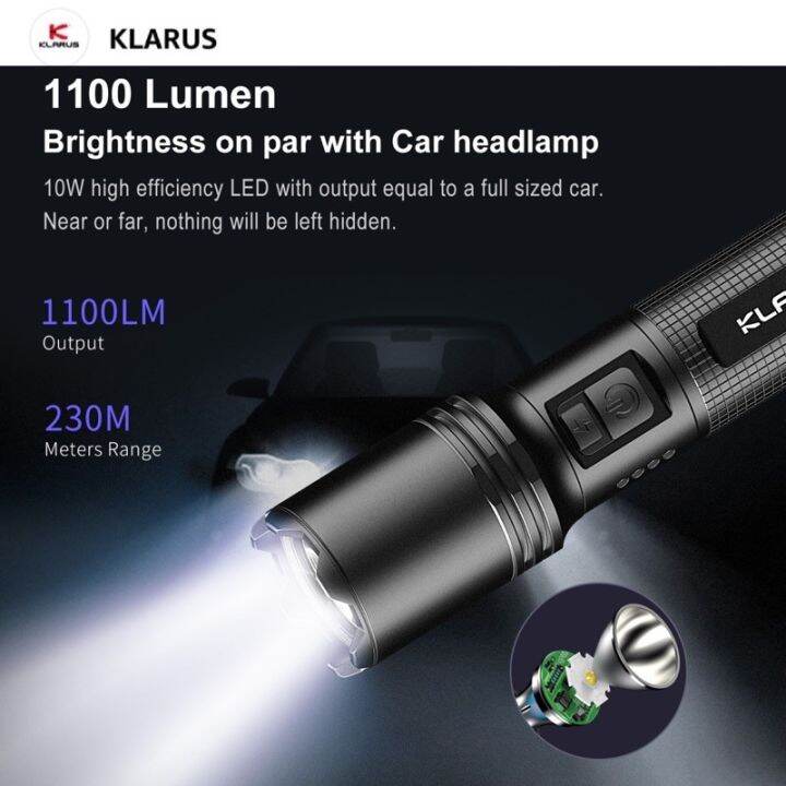 โปรโมชั่น-คุ้มค่า-klarus-a1-high-performance-tactical-flashlight-ตัวแทนจำหน่ายอย่างเป็นทางการ-ราคาสุดคุ้ม-ไฟฉาย-แรง-สูง-ไฟฉาย-คาด-หัว-ไฟฉาย-led-ไฟฉาย-แบบ-ชาร์จ-ได้