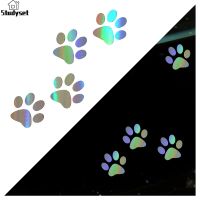 Studyset IN stock 3D Car Stickers Funny Stickers Cat Paw Print Dog Paw Print Waterproof Footprint Car Stickers