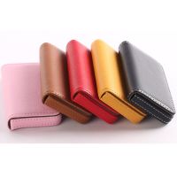 Solid Color Card Book bag Card Package Card Holder PU Leather Large Capacity Business Name Card Holder Card Holders
