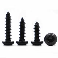 Grade 8.8 Carbon Steel Pan Head Hexagon Socket Self Tapping Screws M3 M4 5M M6 Round Button Head Hex Self-tapping Screw Screw Nut Drivers