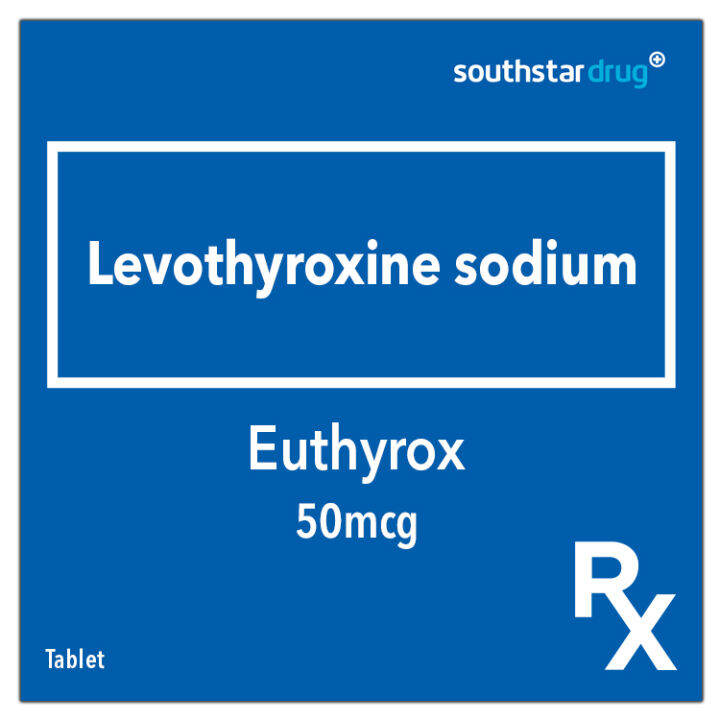 Rx Euthyrox 50mcg Tablet Lazada Ph