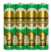 ถ่าน PANASONIC AAA Gold RO3GT/4SL สึ เขียว (4ก้อน/แพ็ค)