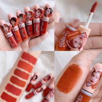 7880-03 เนื้อแมทกันน้ำ  ลิปจิ๋ว Kissbeauty Kiss Me Lip Gloss โทนสีส้ม    4 ml.?