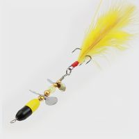 Luya Double Rotating Sequin Bionic Fishing Lures - Low Wind Resistance Long Cast Perfect for Bass Perch Pike Fishing AccessoriesLures Baits