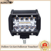 【MotorrTop】4นิ้ว LED Work Light Bar LED Flood Spot Combo ไฟตัดหมอกขับรถ5โหมดไฟสำหรับ Offroad รถบรรทุกรถพ่วง SUVs