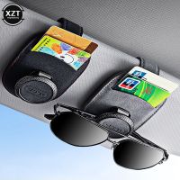 Car Glasses Clip Multifunction Sunglasses Card Ticket Holder Storage Interior Accessories