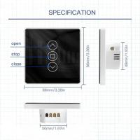 Tuya สวิตช์ผ้าม่านตกแต่งผนังไร้สายอัจฉริยะ WiFi Motor Listrik Google Home Alexa ควบคุมด้วยเสียงรีโมทคอนโทรลไร้สาย