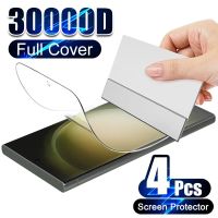 4Pcs Curved Hydrogel Film For Samsung Galaxy S23 S22 S21 Ultra Plus S20 Fe Screen Protector A54 A53 A52 A34 A32 A12 Accessories Screen Protectors