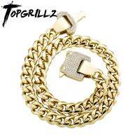 ZOE Necklace. TOPGRILLZ 2021ใหม่12มม. สีเงินโซ่ทองคิวบาไมอามี่พร้อมตะขอสปริงฮิปฮอปเครื่องประดับสำหรับเป็นของขวัญ