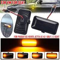 Flowing Sequential Dynamic LED Side Marker Turn Signal Blinker Lights For VW Golf 2 Golf 3 Vento Passat Seat Ibiza Smoked Lens