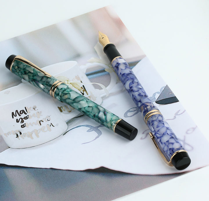 majohn-m600s-celluloid-fountain-ปากกา-moonman-iridium-fine-nib-0-5มม-แฟชั่นสำนักงานเขียนของขวัญหมึกปากกาสำหรับธุรกิจ