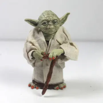Lego Star Wars Minifigure Jedi Master Yoda White Hair Green Lightsaber  75002!