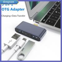 DENGXUN ข้อมูลโทรศัพท์มือถือซิงค์ตัวอ่านดิสก์ U ตัวแปลงไฟไฟชนิด C USB อะแดปเตอร์ OTG 3.0 PD ชาร์จเร็ว